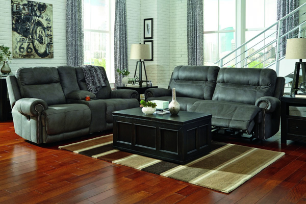 Picture of Austere Gray 2-Piece Power Reclining Living Room Set