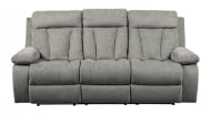 Picture of Mitchiner Fog Reclining Sofa With Drop Down Table