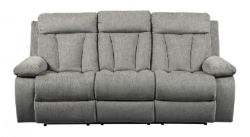 Picture of Mitchiner Fog Reclining Sofa With Drop Down Table