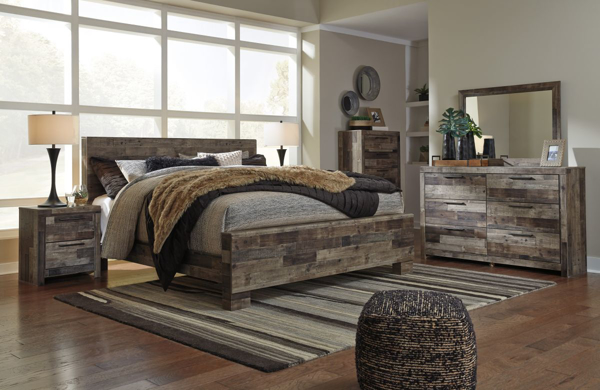 Picture of Derekson 6-Piece King Panel Bedroom Set