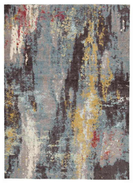 Picture of Quent Blue/Gray/Yellow 5x7 Rug