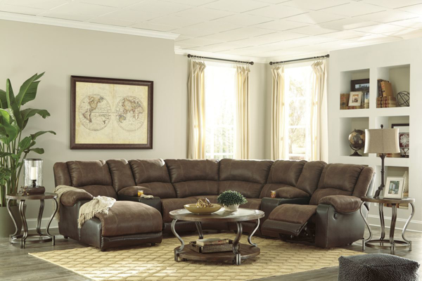 Picture of Nantahala Coffee 7-Piece Left Arm Facing Sectional