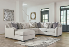 Picture of Dellara Chalk 4-Piece Left Arm Facing Sectional