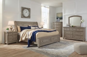 Picture of Lettner 6-Piece King Sleigh Bedroom Set