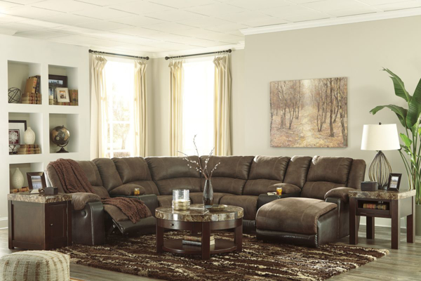 Picture of Nantahala Coffee 7-Piece Right Arm Facing Sectional