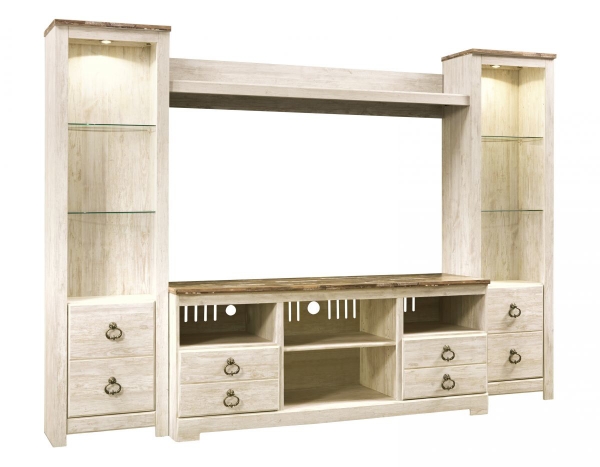 Picture of Willowton 4-Piece Entertainment Wall Unit