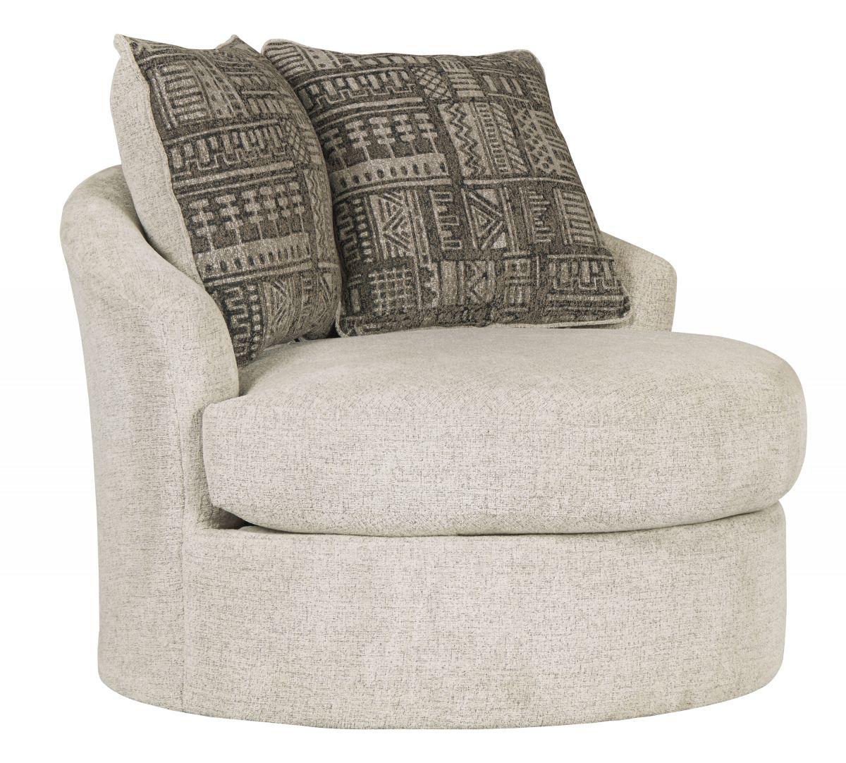 Soletren Stone Swivel Accent Chair