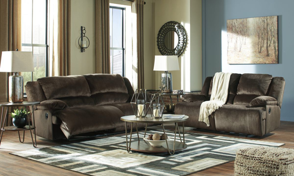Picture of Clonmel Chocolate 2-Piece Reclining Living Room Set