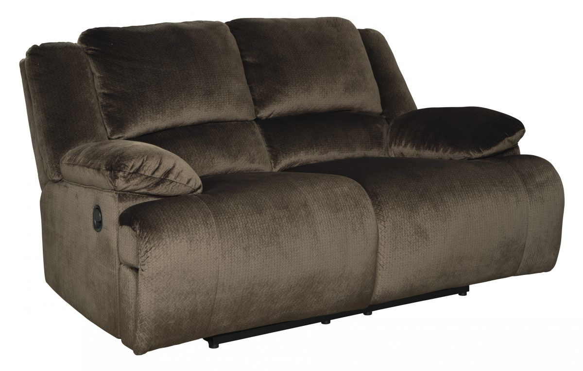 Clonmel Chocolate Reclining Loveseat