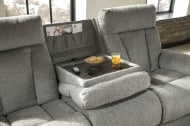 Picture of Mitchiner Fog Reclining Sofa With Drop Down Table