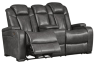 Picture of Turbulance Quarry Power Reclining Loveseat With Adjustable Headrest