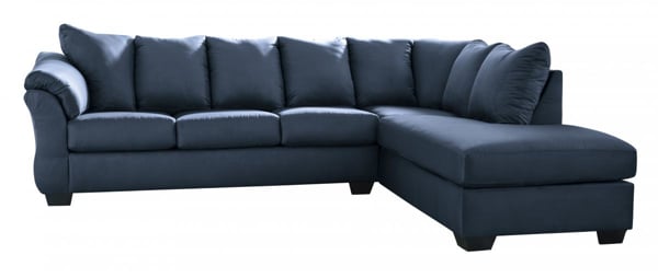 Picture of Darcy Blue 2-Piece Right Arm Facing Sectional