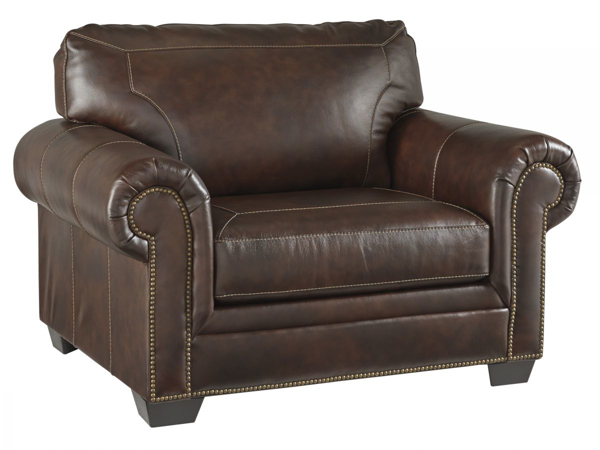 Picture of Roleson Walnut Leather Chair & 1/2