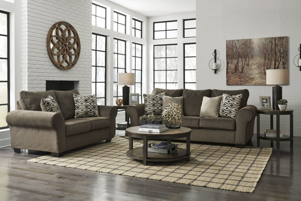Picture of Nesso Walnut 2-Piece Living Room Set