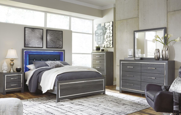 Lodanna 6 Piece Panel Bedroom - Gray Lodanna 6 Piece Panel Bedroom - Gray