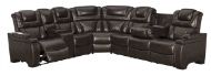 Picture of Warnerton Chocolate 3-Piece Power Reclining Sectional