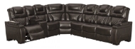 Picture of Warnerton Chocolate 3-Piece Power Reclining Sectional