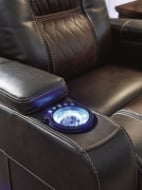 Picture of Composer Brown Power Recliner With Adjustable  Headrest