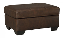 Picture of Morelos Leather Chocolate Ottoman