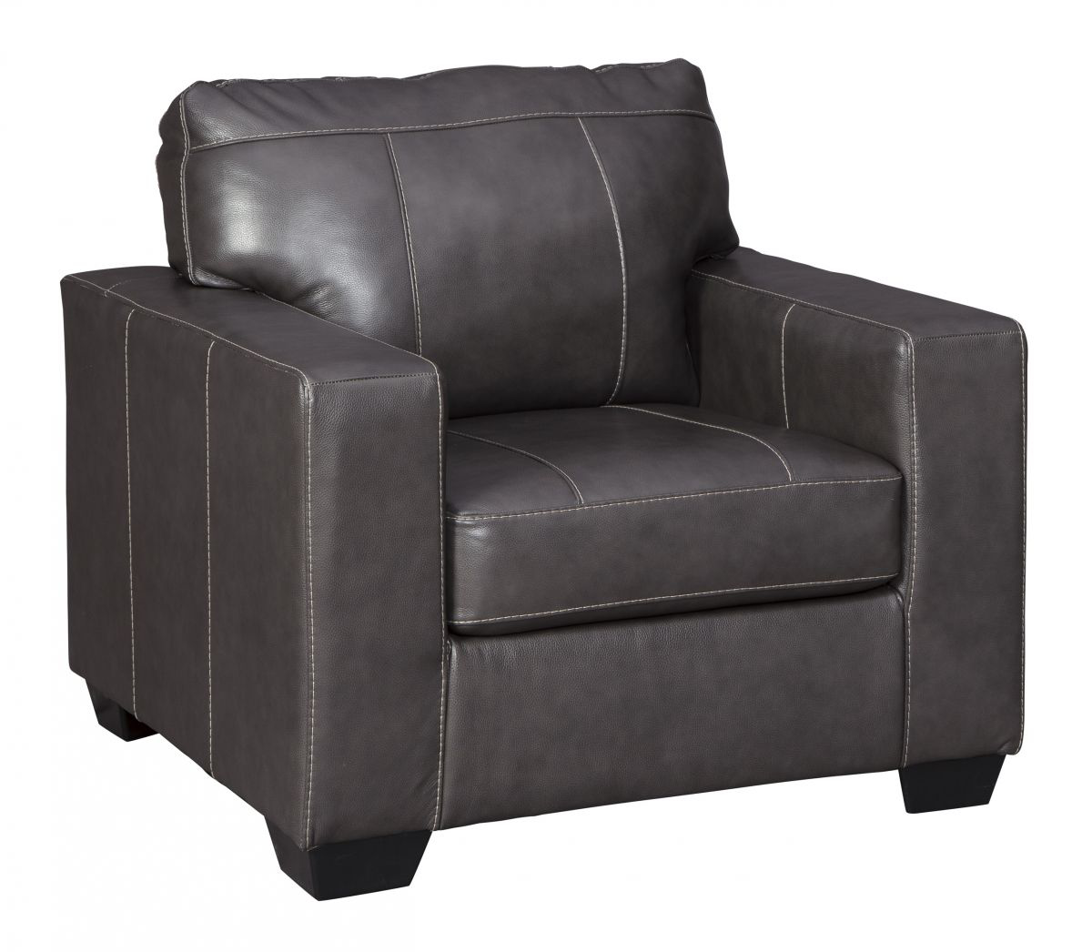 Morelos Leather Gray Chair Chairs Furniture Deals Online