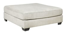 Picture of Rawcliffe Parchment Oversized Accent Ottoman