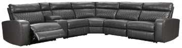 Picture of Samperstone Gray 6-Piece Power Reclining Sectional