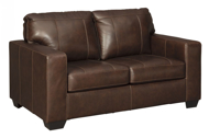 Picture of Morelos Leather Chocolate Loveseat