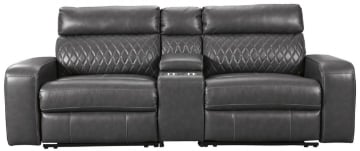 Picture of Samperstone Gray Power Reclining Loveseat