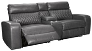 Picture of Samperstone Gray Power Reclining Loveseat