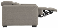 Picture of Mabton Gray Power Recliner With Adjustable Headrest