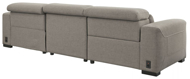 Picture of Mabton Gray Left Arm Facing Power Reclining Sectional