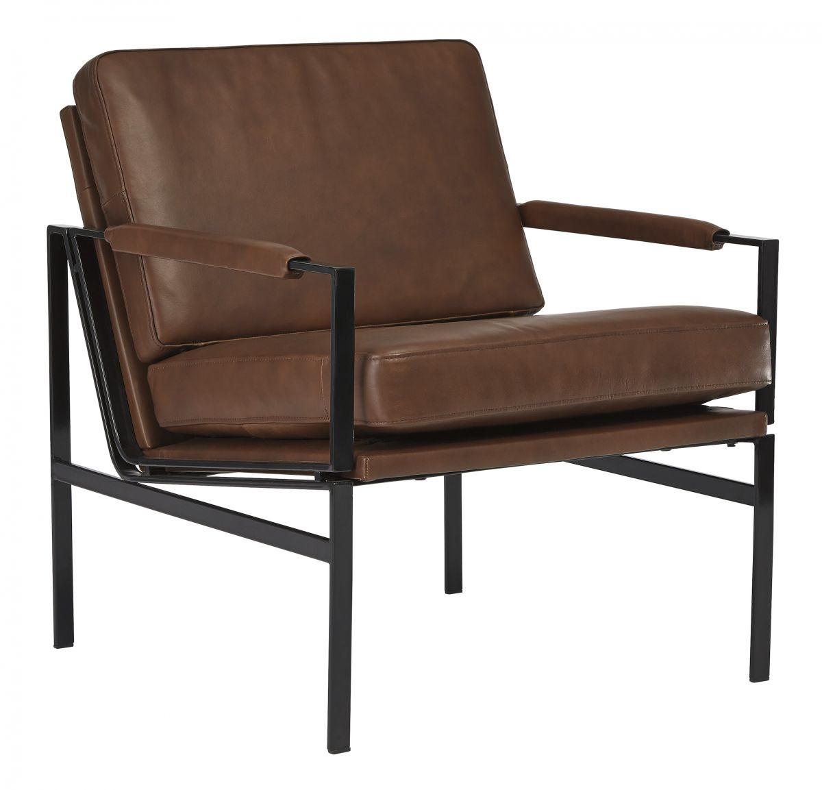 Puckman Brown Accent Chair