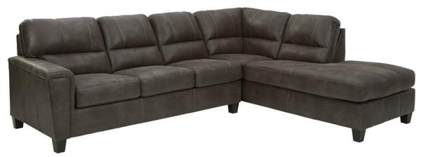 Picture of Navi Smoke 2-Piece Right Arm Facing Sectional