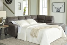 Picture of Navi Smoke 2-Piece Right Arm Facing Sleeper Sectional