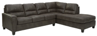 Picture of Navi Smoke 2-Piece Right Arm Facing Sleeper Sectional