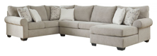 Picture of Baranello Stone 3-Piece Right Arm Facing Sectional