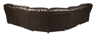 Picture of Hallstrung Chocolate Leather 6-Piece Right Arm Facing Power Reclining Sectional