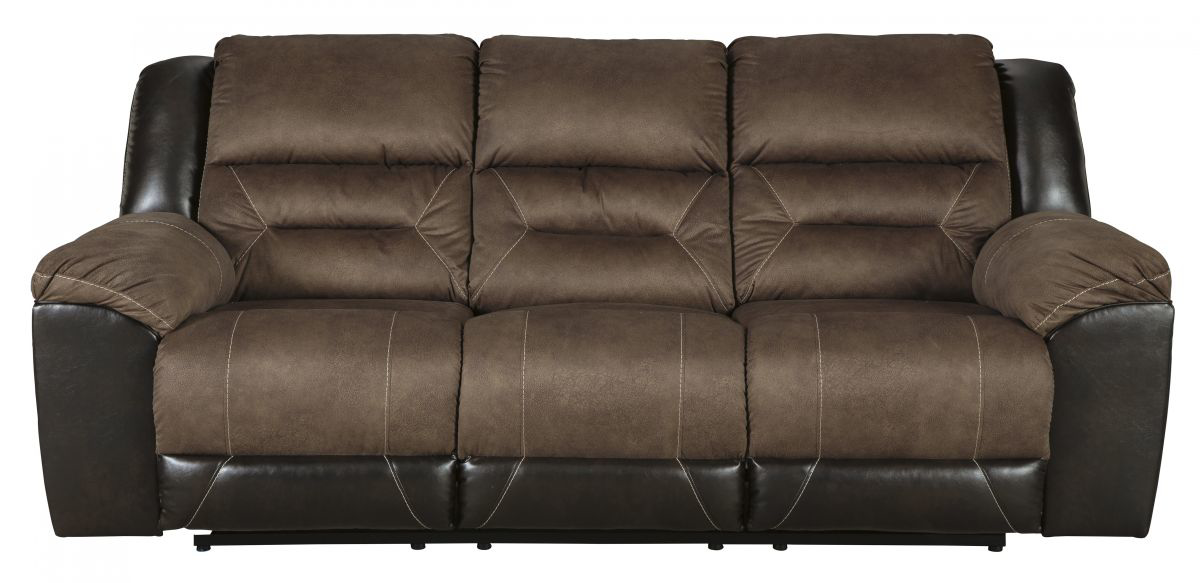 earhart faux leather reclining sofa