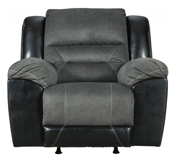 Earhart Slate Rocker Recliner - Recliners | Furniture Deals Online