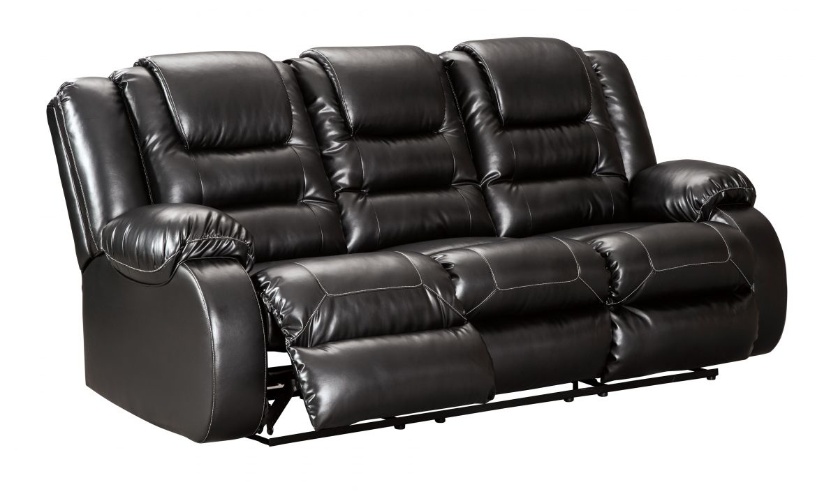 Vacherie Black Reclining Sofa - Sofas | Furniture Deals Online