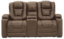 Picture of Owners Box Power Reclining Loveseat With Adjustable Headrest