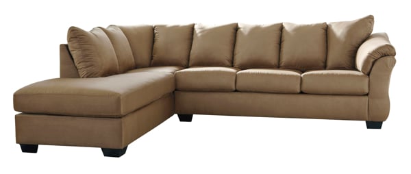 Picture of Darcy Mocha 2-Piece Left Arm Facing Sectional
