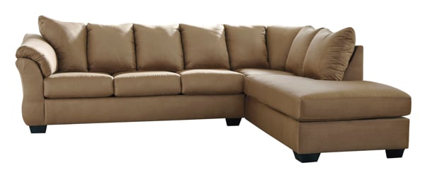 Picture of Darcy Mocha 2-Piece Right Arm Facing Sectional