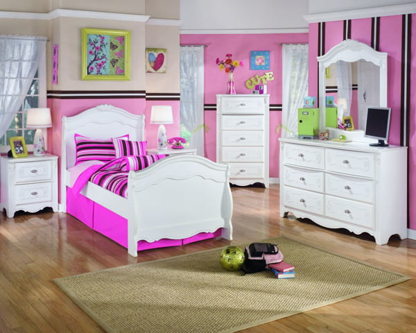 Picture of Exquisite 6-Piece Sleigh Youth Bedroom Set