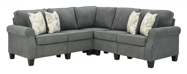 Picture of Alessio Charcoal 4-Piece Sectional