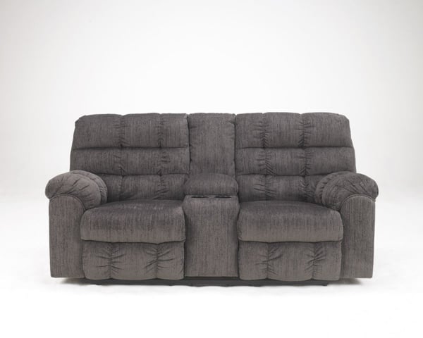 Picture of Acieona Slate Reclining Loveseat with Console