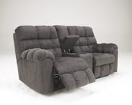 Picture of Acieona Slate Reclining Loveseat with Console