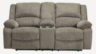 Picture of Draycoll Pewter Loveseat with Console
