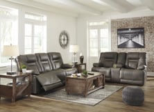 Picture of Wurstrow Smoke 2-Piece Power Living Room Set