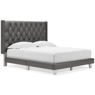 Picture of Vintasso Metallic Gray King Upholstered Bed